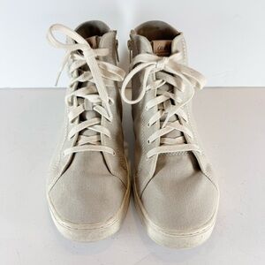 OLUKAI Pilahi Women's High Top Sneaker Women’s‎ Size 11 Natural Color